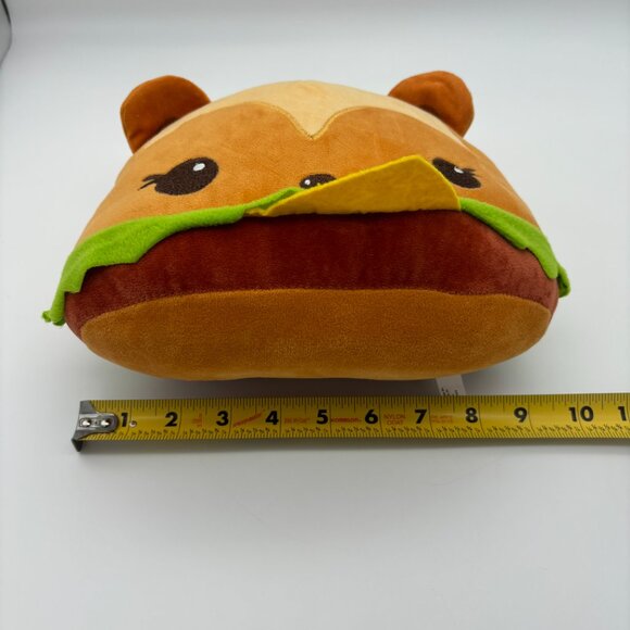 Num Noms Hammy Cheeseburger Plush Stuffed Toy 2018 Sewn Eyes Burger Pillow UC - Picture 5 of 5